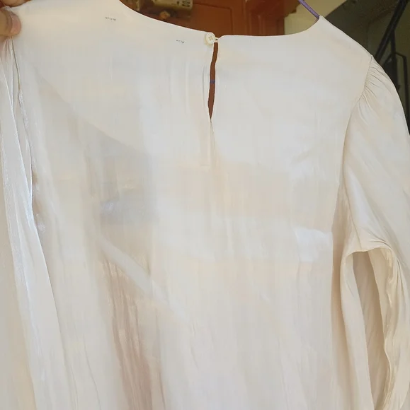 Zara Satin organza square neck top - Picture 4 of 12